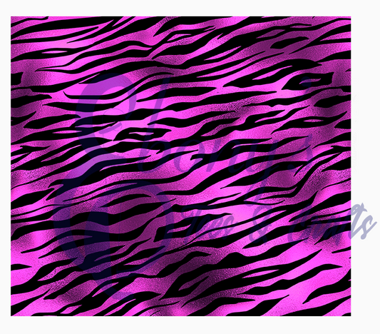 Purple zebra  skinny tumbler Transfer