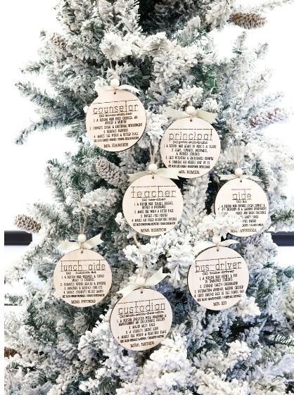 School Occupation Christmas Ornament