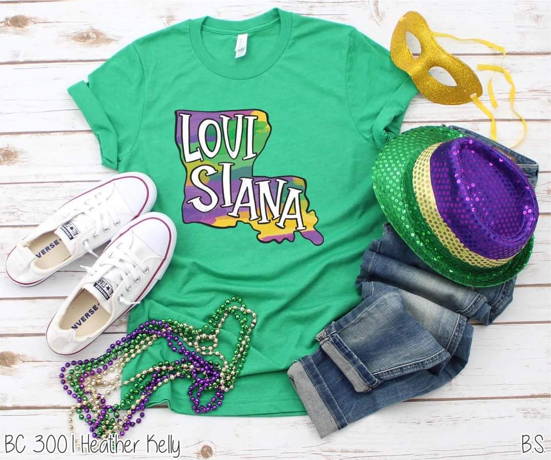 Louisiana Mardi Gras tee