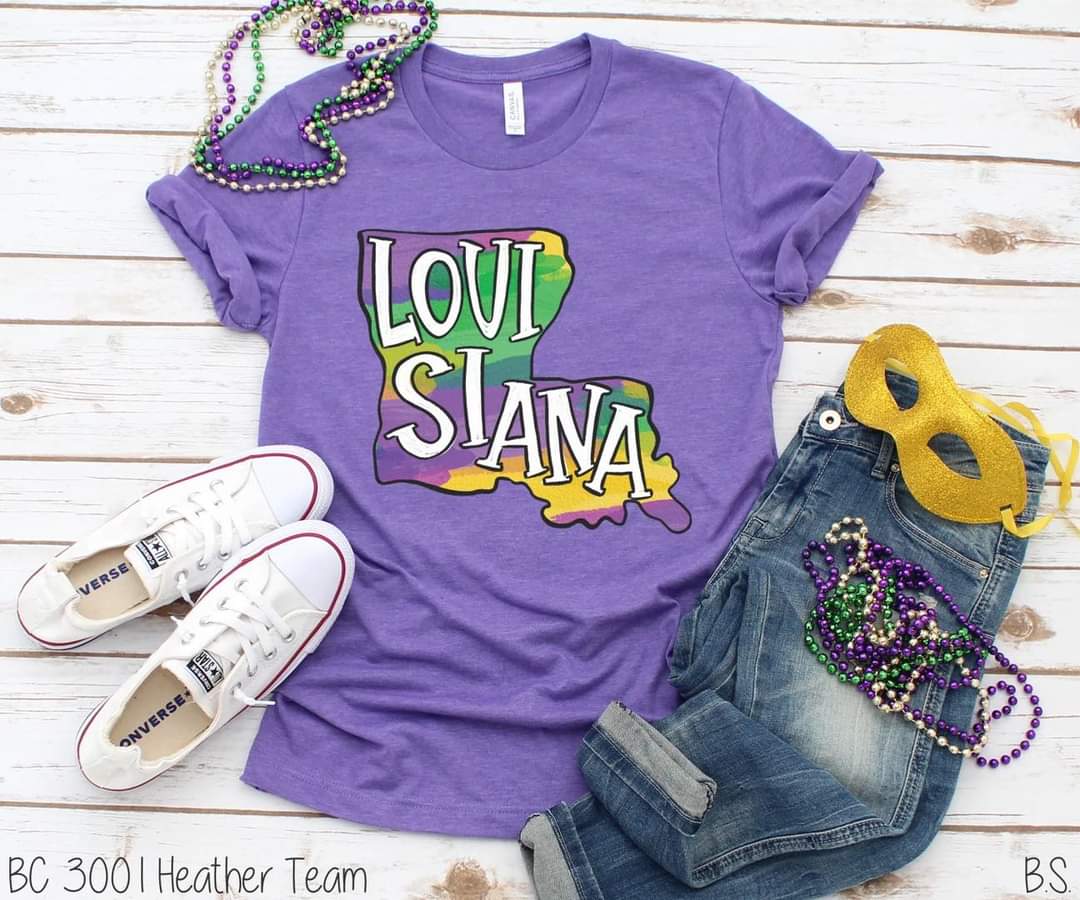 Louisiana Mardi Gras tee