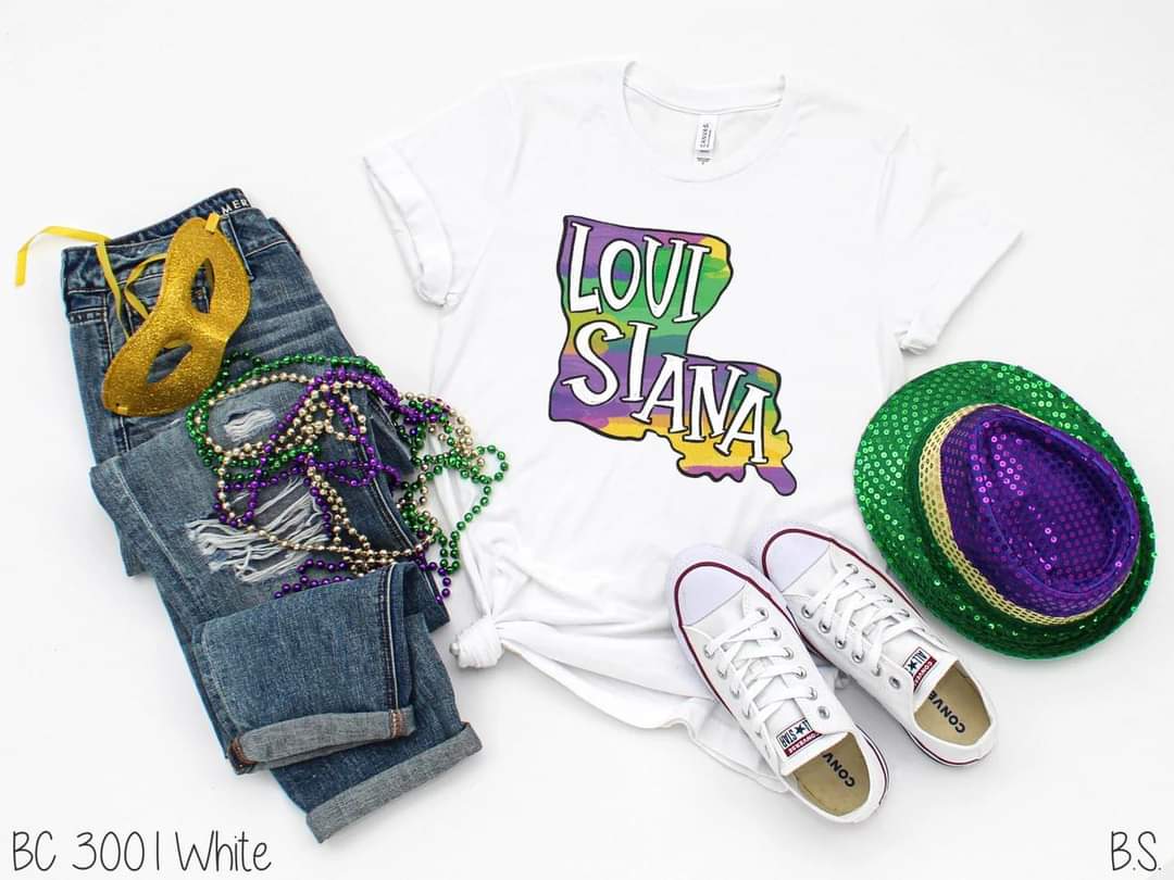 Louisiana Mardi Gras tee