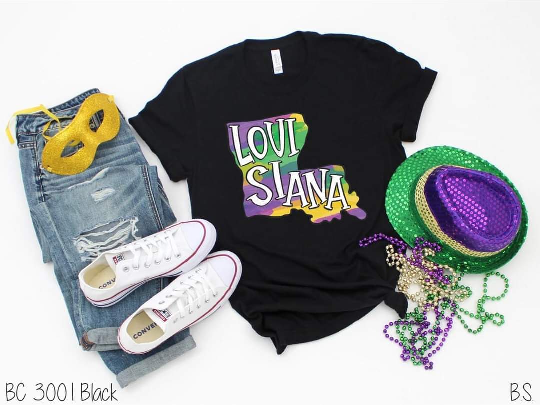 Louisiana Mardi Gras tee