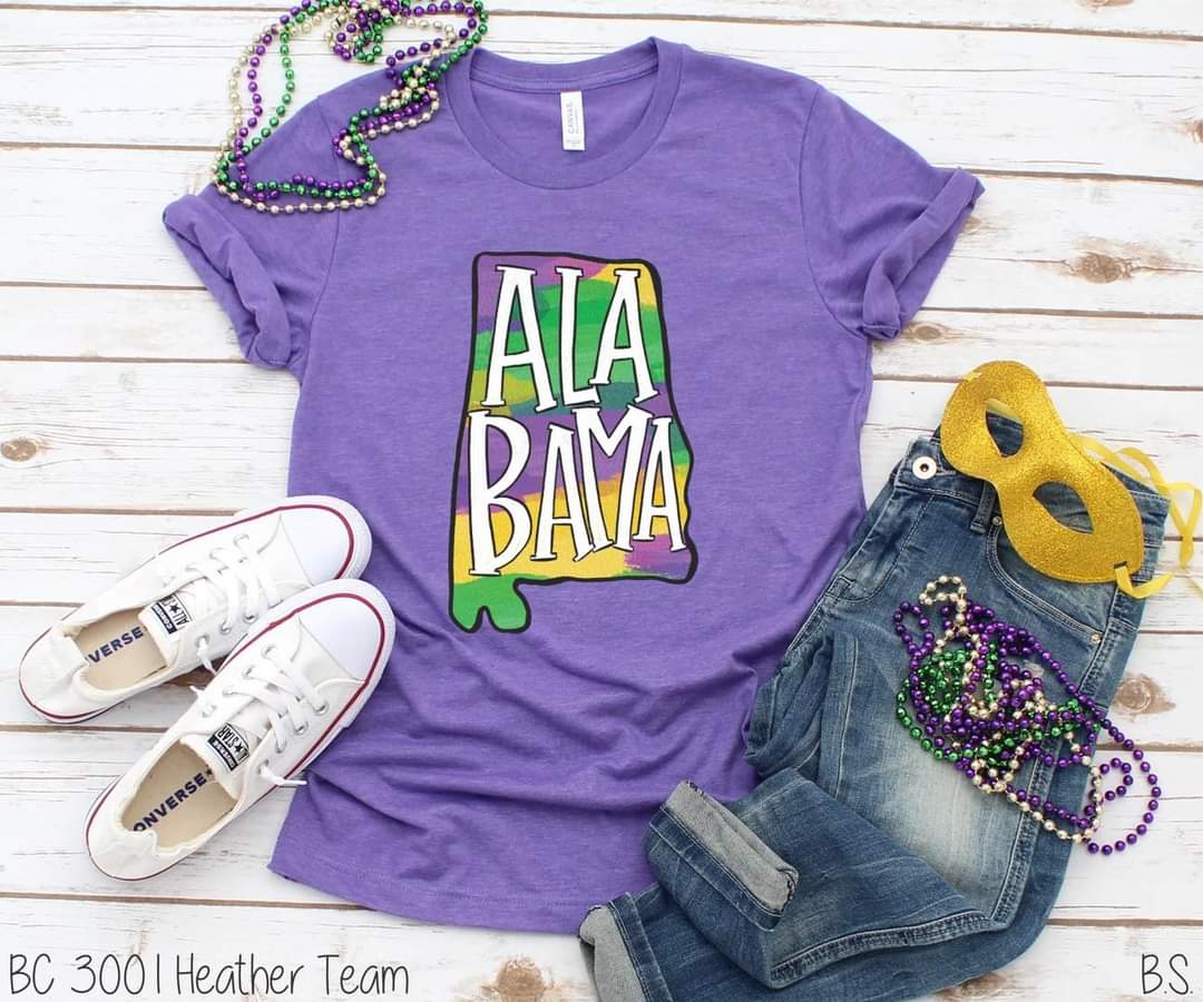 Alabama  Mardi Gras tee