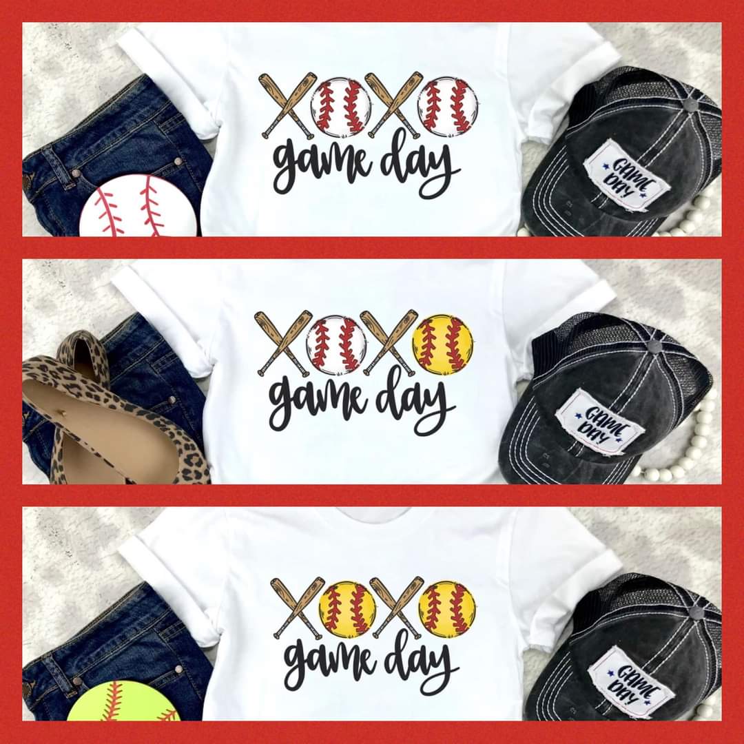 Softball/ Baseball Game day tees