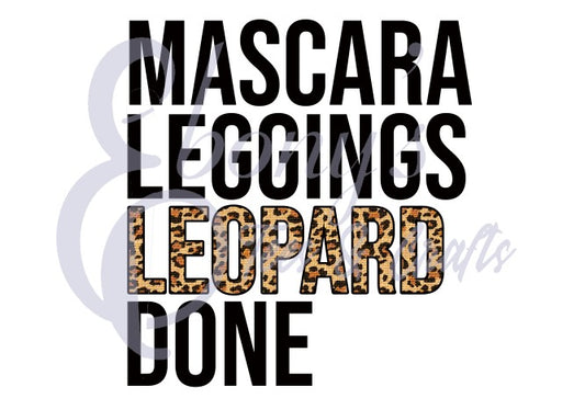 Mascara,Leggings,Leopard, Done Transfer