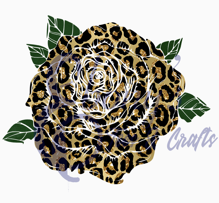 Cheetah Rose Transfer