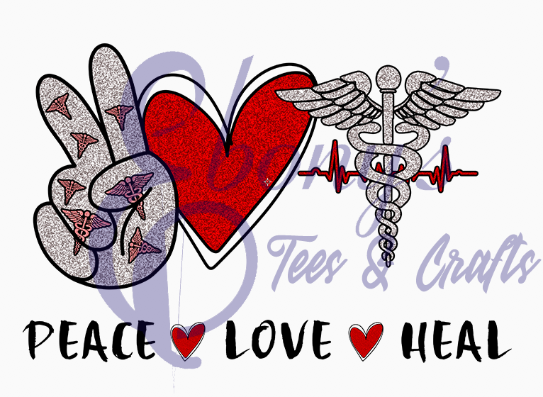 Peace Love Heal Transfer