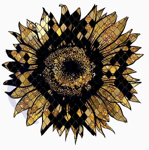 Sunflower Glitter Snake  Transfer