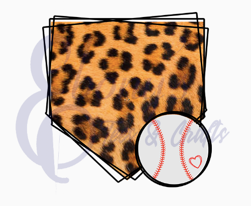 Baseball Diamond Leopard Transfer