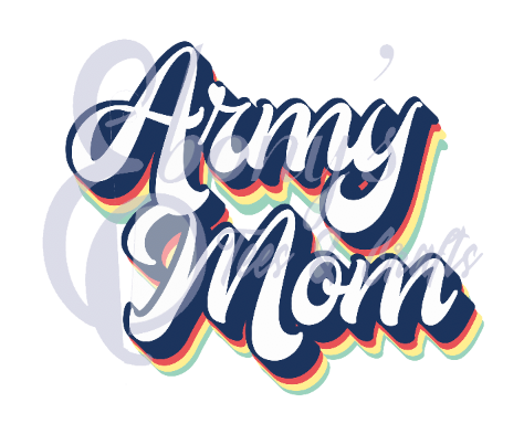 Retro Army Mom