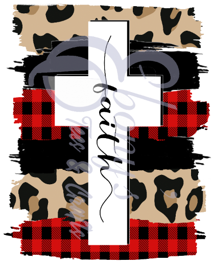 Faith plaid Transfer