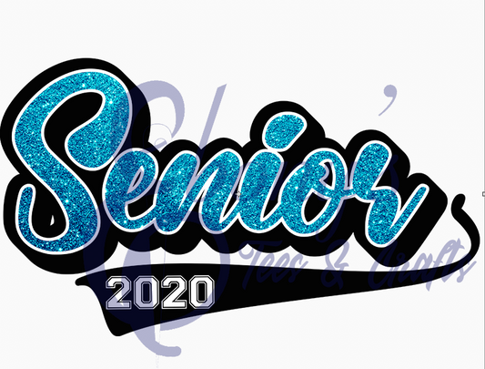 Senior Light Blue Transfer