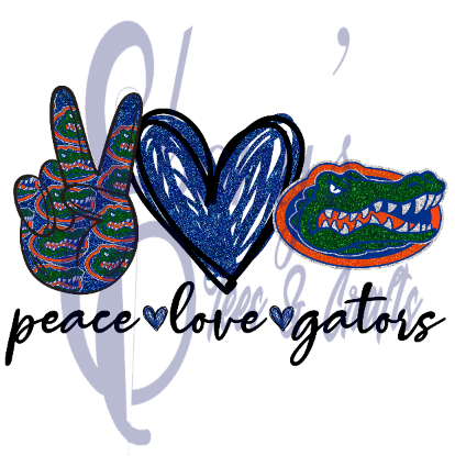 Peace Love Gators Transfer