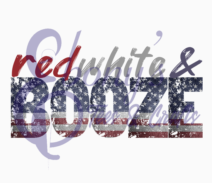 red white and booze Transfer