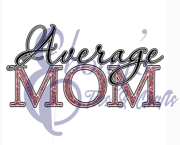 Average Mom Pink transfer