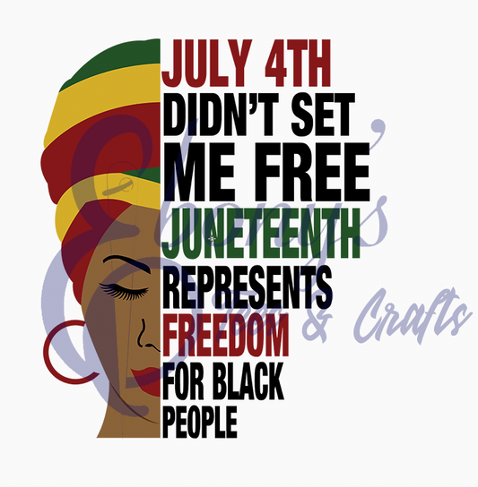 Juneteenth Turban Transfer