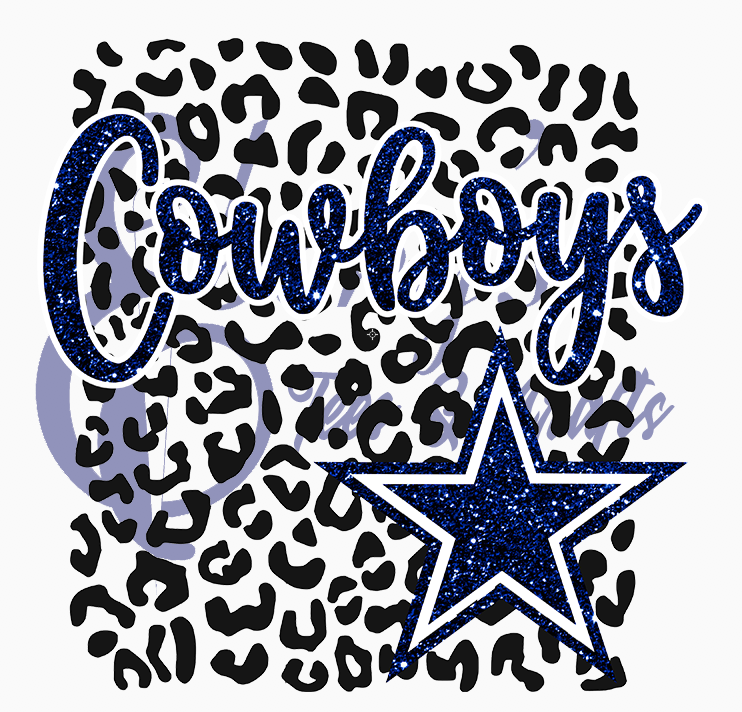 Dallas Cowboys Leopard Transfer