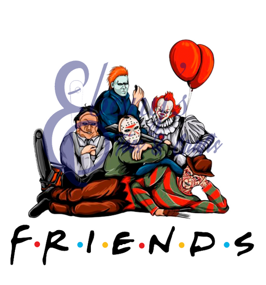 cartoon halloween friends transfer