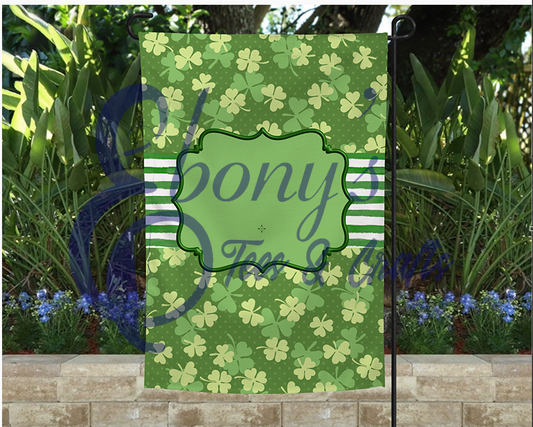 Simple St. Pats Garden Flag Transfer