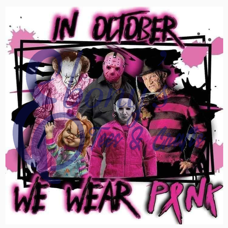 In October We Wear Pink Horror Transfer