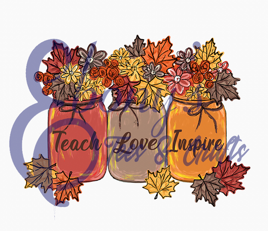 Teach Love Inspire Fall Transfer