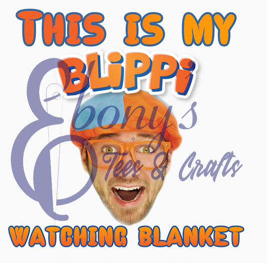 Blippi Watching Blanket Transfer