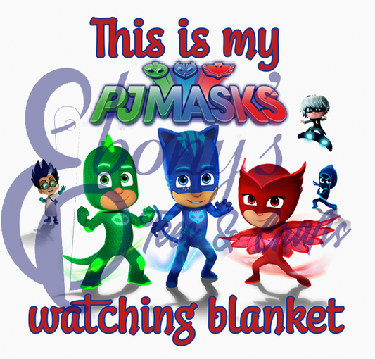 Pj Masks Watching Blanket 2  Transfer