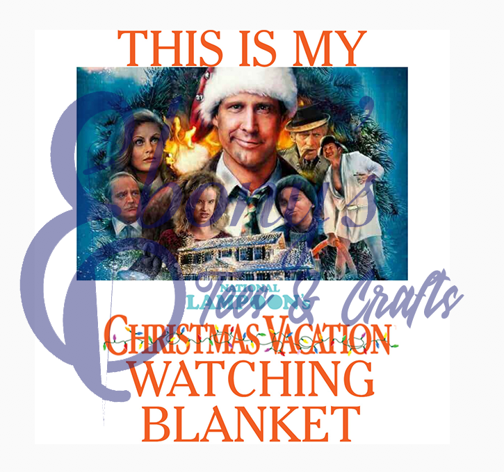 Christmas Vacation Watching Blanket Transfer