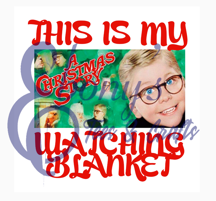 Christmas Story Watching Blanket Transfer