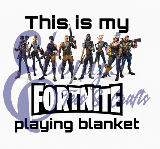 Fortnite Playing Blanket  Transfer