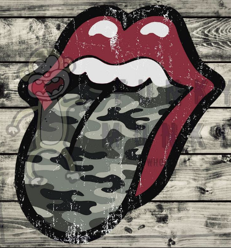 Rolling stones camo distressed Transfer