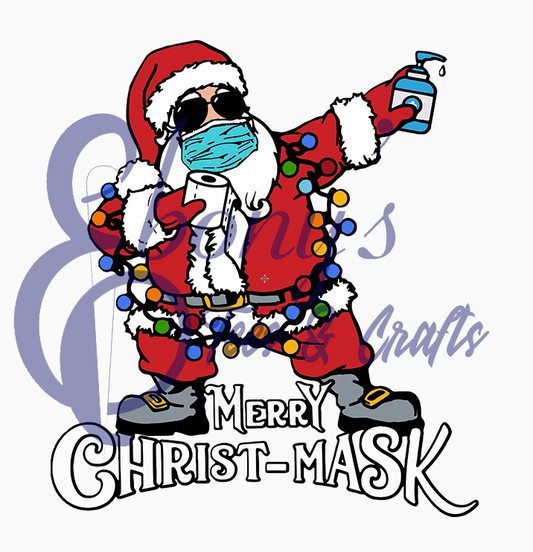 Santa Claus Dabbing Christ-Mask Transfer