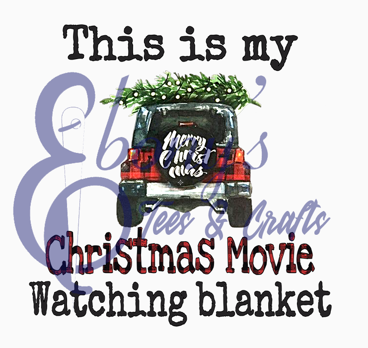 jeep christmas movie watching blanket Transfer