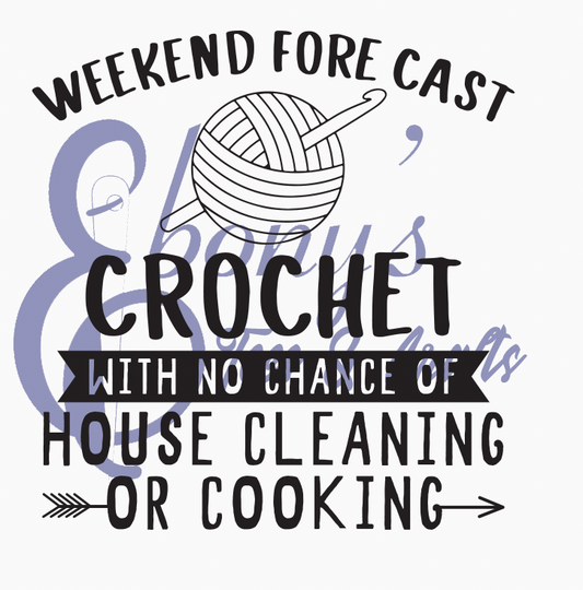 Weekend Forecast Crochet Transfer