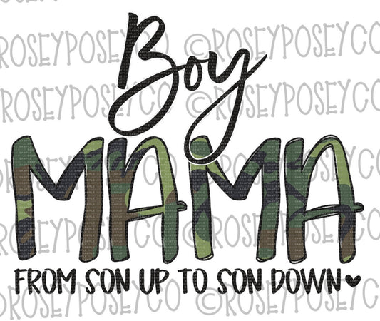 Boy mom camo Transfer