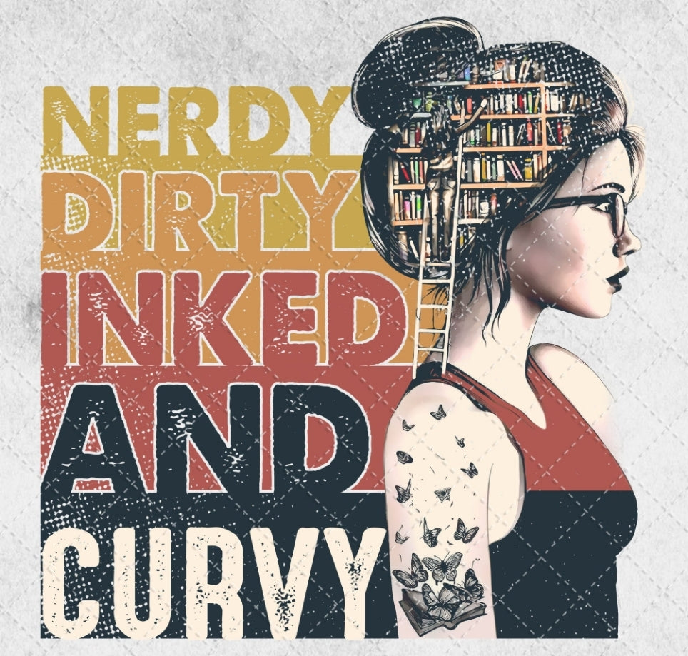 Nerdy, dirty, inked and curvy Transfer