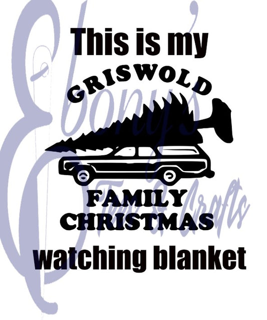 Christmas Vacation Blanket Transfer